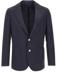 Barba Napoli - Peaked-Lapels Button-Fastening Blazer - Lyst