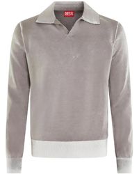 DIESEL - K-Lorenzo Polo-Neck Ribbed-Hem Sweater - Lyst
