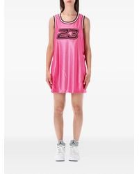 Nike - Logo-Print Jersey Mini Dress - Lyst