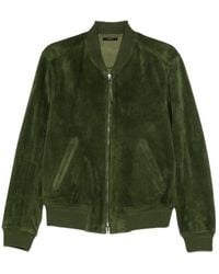 Tom Ford - Perforated Suede Bomber Jacket - Lyst