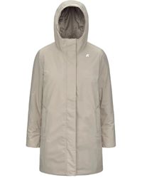K-Way - Jack Met Capuchon En Logodetail - Lyst
