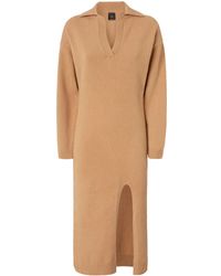 Pinko - V-Neck Knitted Dress - Lyst