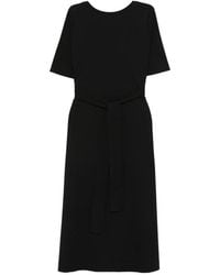 Psophia - Belted Midi Dress - Lyst