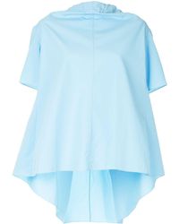 Marni Blusa con lazo de manga corta - Azul