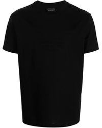 Emporio Armani - Logo Cotton T-shirt - Lyst