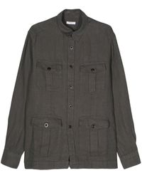 Boglioli - Tonal Stitching Linen Shirt Jacket - Lyst