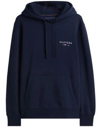 Tommy Hilfiger - Logo Drawstring Hoodie - Lyst
