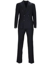 Luigi Bianchi - Costume Drop 7 À Boutonnière Croisée - Lyst