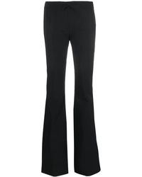 Blumarine - Flared Trousers With Bow Detail - Lyst