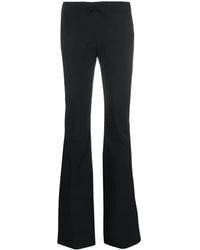 Blumarine - Flared Trousers With Bow Detail - Lyst