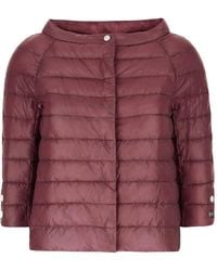 Herno - Elsa Padded Jacket Cape - Lyst