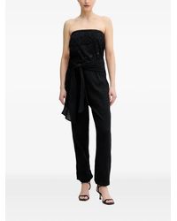 Lola Casademunt - Bead-Embellished Strapless Jumpsuit - Lyst