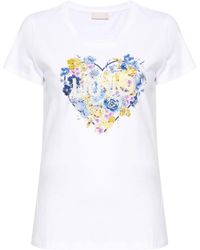 Liu Jo - Logo-print Cotton T-shirt - Lyst