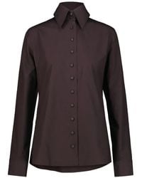 KHAITE - Chemise Ivy À Manches Longues Et Col Pointu - Lyst