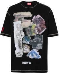 DIESEL - T-Shirt mit Airbrush-Print - Lyst