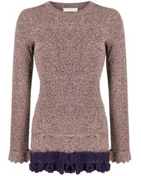 Ulla Johnson - Ribbed Ruffle-Trim Jumper - Lyst