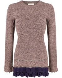 Ulla Johnson - Pull Nervuré À Volants - Lyst