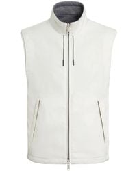 ZEGNA - Reversible Zip-Up Vest - Lyst