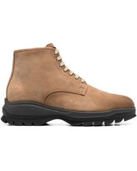 Santoni - Ankle Lace-up Fastening Boots - Lyst