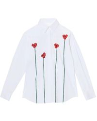 Moschino - Poppy-Print Shirt - Lyst