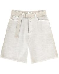 Haikure - Belted Denim Shorts - Lyst
