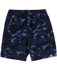 A Bathing Ape - Camouflage-Pattern Swim Shorts - Lyst
