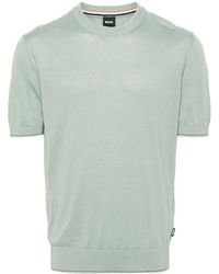 BOSS - Tramonte Fijngebreid T-shirt - Lyst