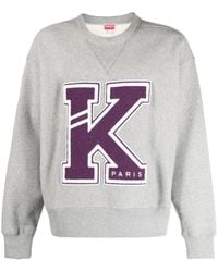 KENZO - Sweat À Patch Logo - Lyst