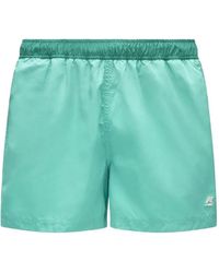 K-Way - Elastic-Waist Swim Shorts - Lyst