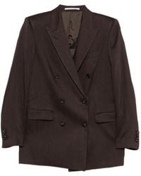 Tagliatore - Pinstripe Double-Breasted Blazer - Lyst
