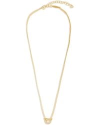 Ferragamo - Gancini-Pendant Layered Necklace - Lyst