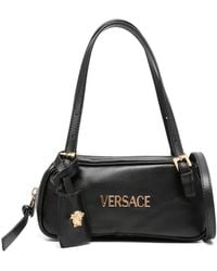 Versace - Mini-Tasche mit Logo-Schild - Lyst