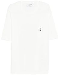 ICON DENIM - Round-Neck Star-Detail T-Shirt - Lyst