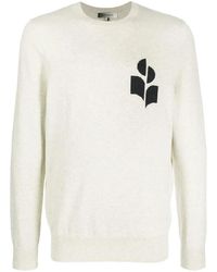 Isabel Marant - Pull Evans À Logo En Intarsia - Lyst