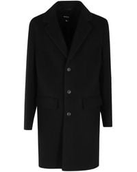 BOSS - Button Coat - Lyst