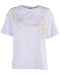 Ermanno Scervino - Embroidered Logo T-Shirt - Lyst