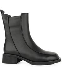 Linda Baumann - Zip-Fastening Leather Ankle Boots - Lyst