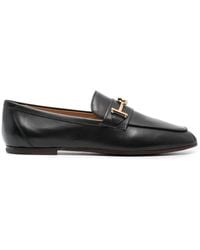 Tod's - Leather Loafer Shoes - Lyst