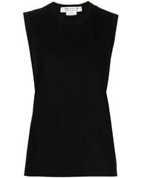 Comme des Garçons - Crew Neck Cotton Vest Top - Lyst