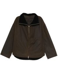 TOTEME - Jack Met Ribfluwelen Kraag En Rits - Lyst