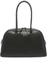 A.P.C. - Paloma Logo-Print Leather Shoulder Bag - Lyst