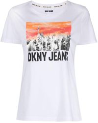 DKNY - T-shirt City con stampa grafica - Lyst