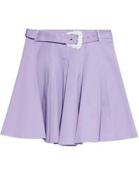 Versace Jeans Couture - A-Line Belted Skirt - Lyst