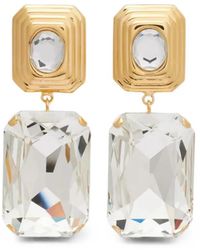 Alessandra Rich - Crystal-Pendant Earrings - Lyst