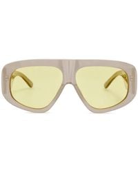The Attico - X Linda Farrow Milano Pilot-Frame Sunglasses - Lyst