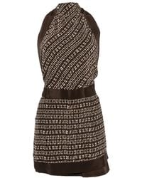 SIR. - Astrid Printed Halter-Neck Mini Dress - Lyst