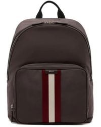 Bally - Code Stripe-Detail Backpack - Lyst