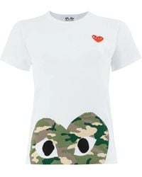 COMME DES GARÇONS PLAY - Cotton T-shirt - Lyst