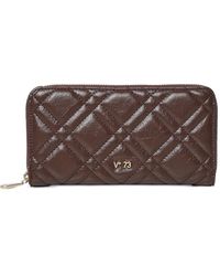 V73 - Portafoglio Trapuntato Con Placca Logo - Lyst