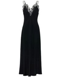 Maison Margiela - Lace-Trim Midi Dress - Lyst